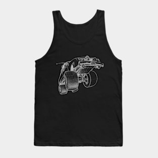 Monster Truck Sketch Tank Top